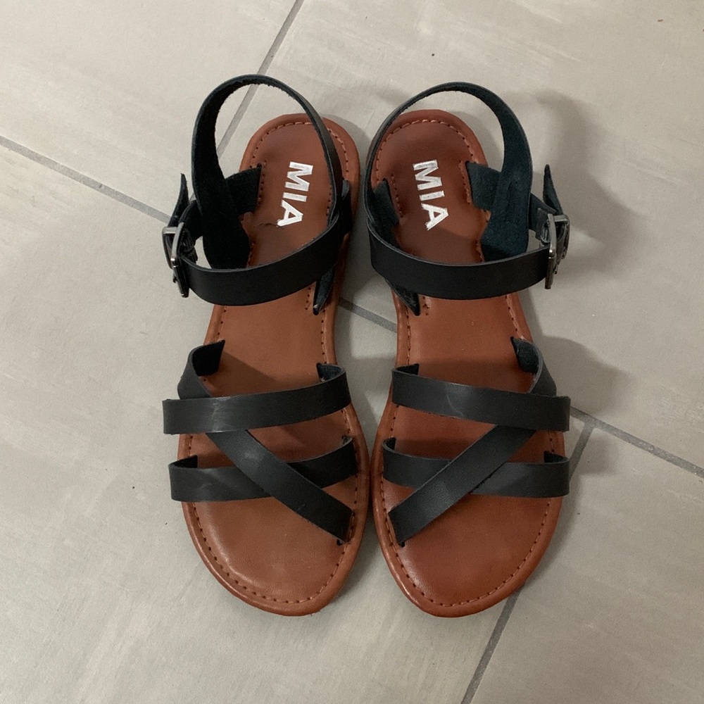 MIA Black Boardwalk Sandal